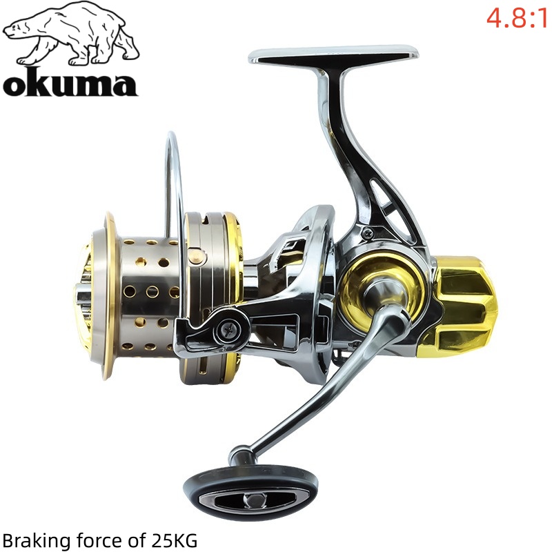 Reel Pancing OKUMA 8000-14000, - Abu Garcia Reel Max ulasan dan harga