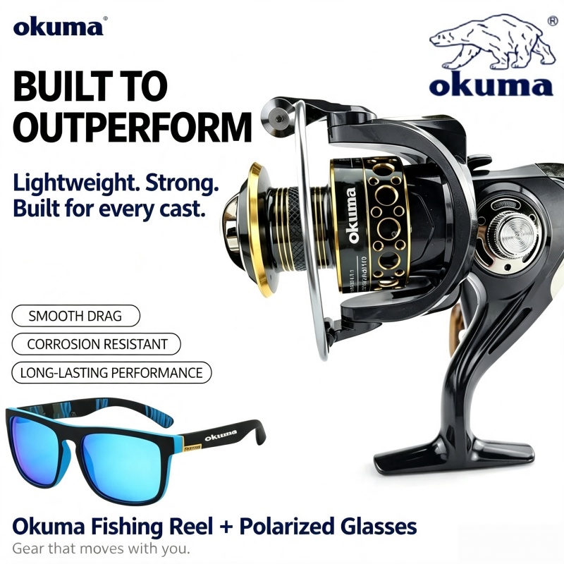 OKUMA-Spinning Reel, Reel Panc - Ice Fishing Reel ulasan dan harga